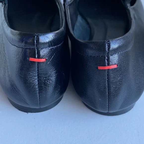 Aeyde Uma Black Nappa Leather Mary Jane ballerina flat Shoes - Picture 4 of 16